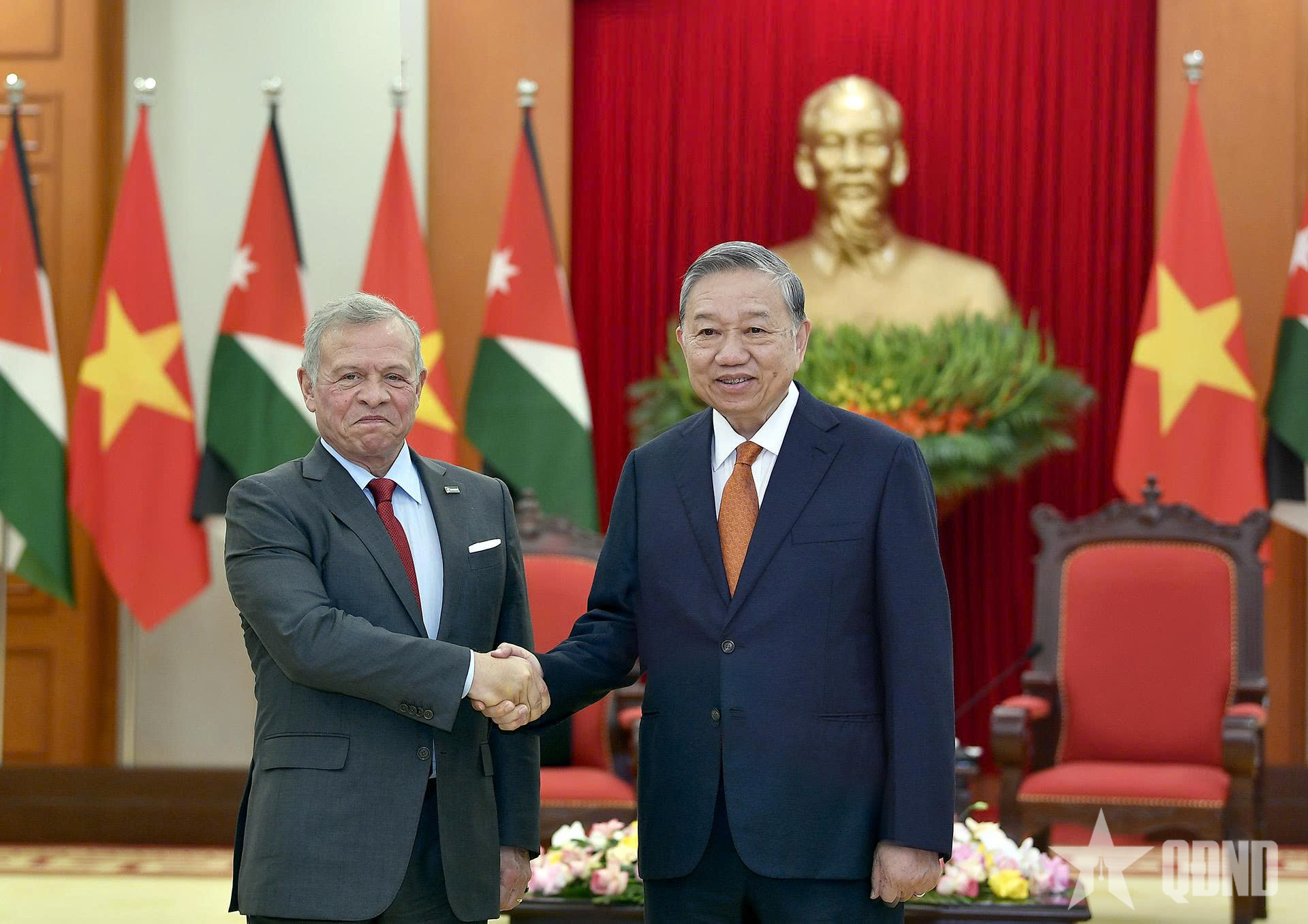 Tổng Bí thư Tô Lâm hội kiến Quốc vương Jordan Abdullah II Ibn Al-Hussein
